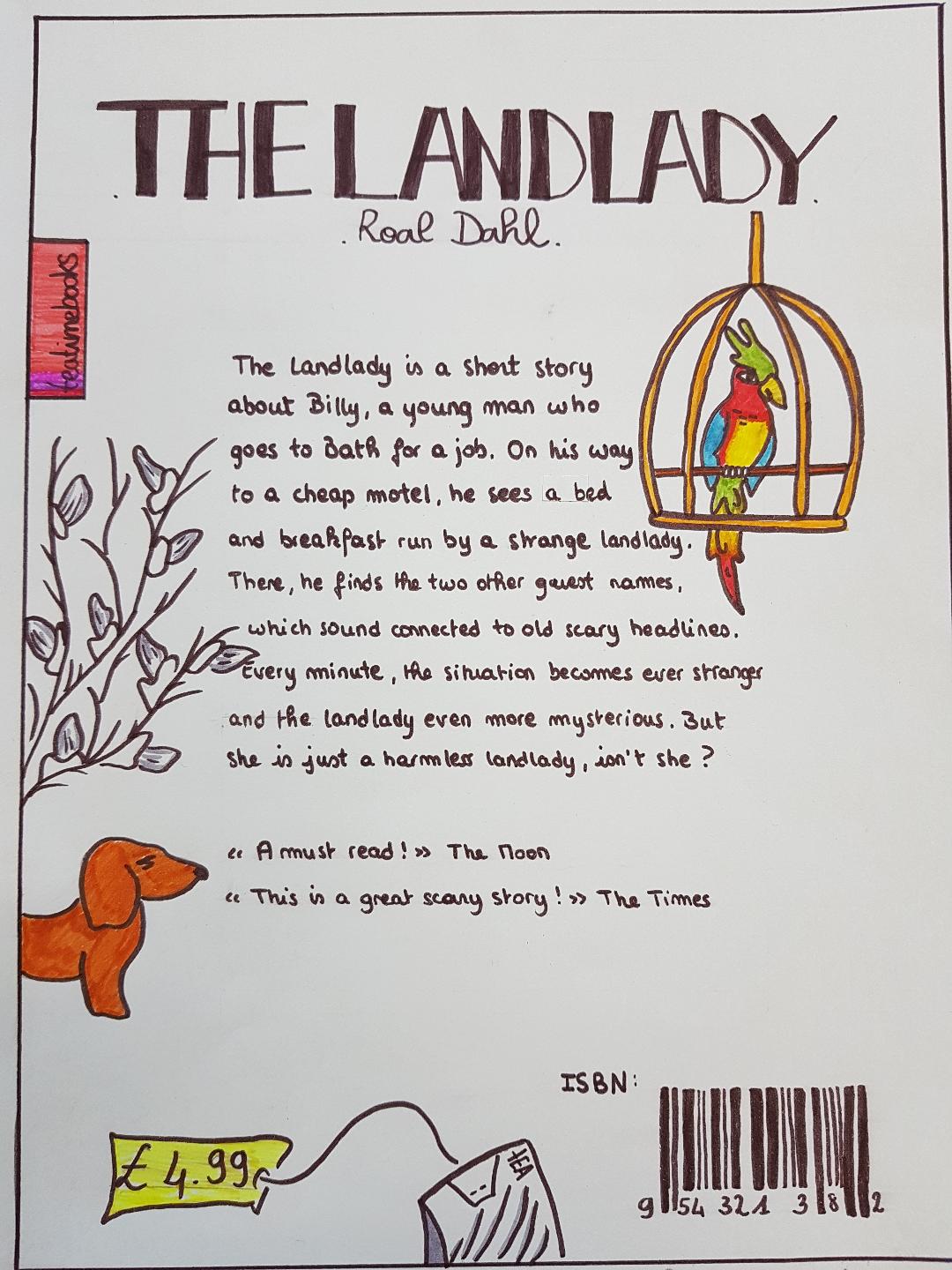 quatrième de couverture The Landlady colorée